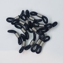 Terminal de Silicona Negro para Colgantes