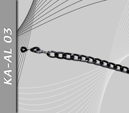 [KA-AL 03] Cadena de Aluminio, Negra
