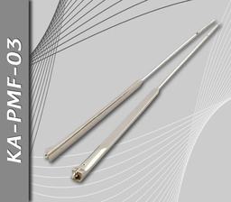 [KA-PMF-03] Patillas de Metal, con Flex, Plateadas