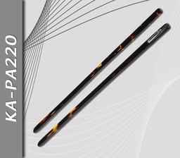 [KA-PA220] Patillas de Acetato, Marrón Veteado Brillo, Fina