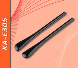 [KA-E305] Terminales de PVC, Negro (Talón Fino), 65mm